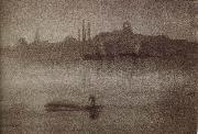 James Abbot McNeill Whistler Nocturne oil on canvas